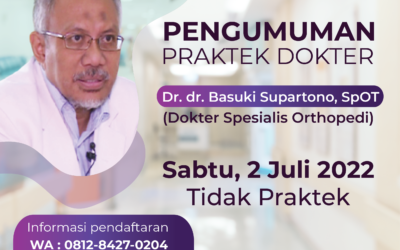 Jadwal Praktek Dokter Orthopedi